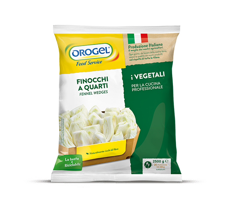 Finocchio Quarti surgelato - Orogel Food Service