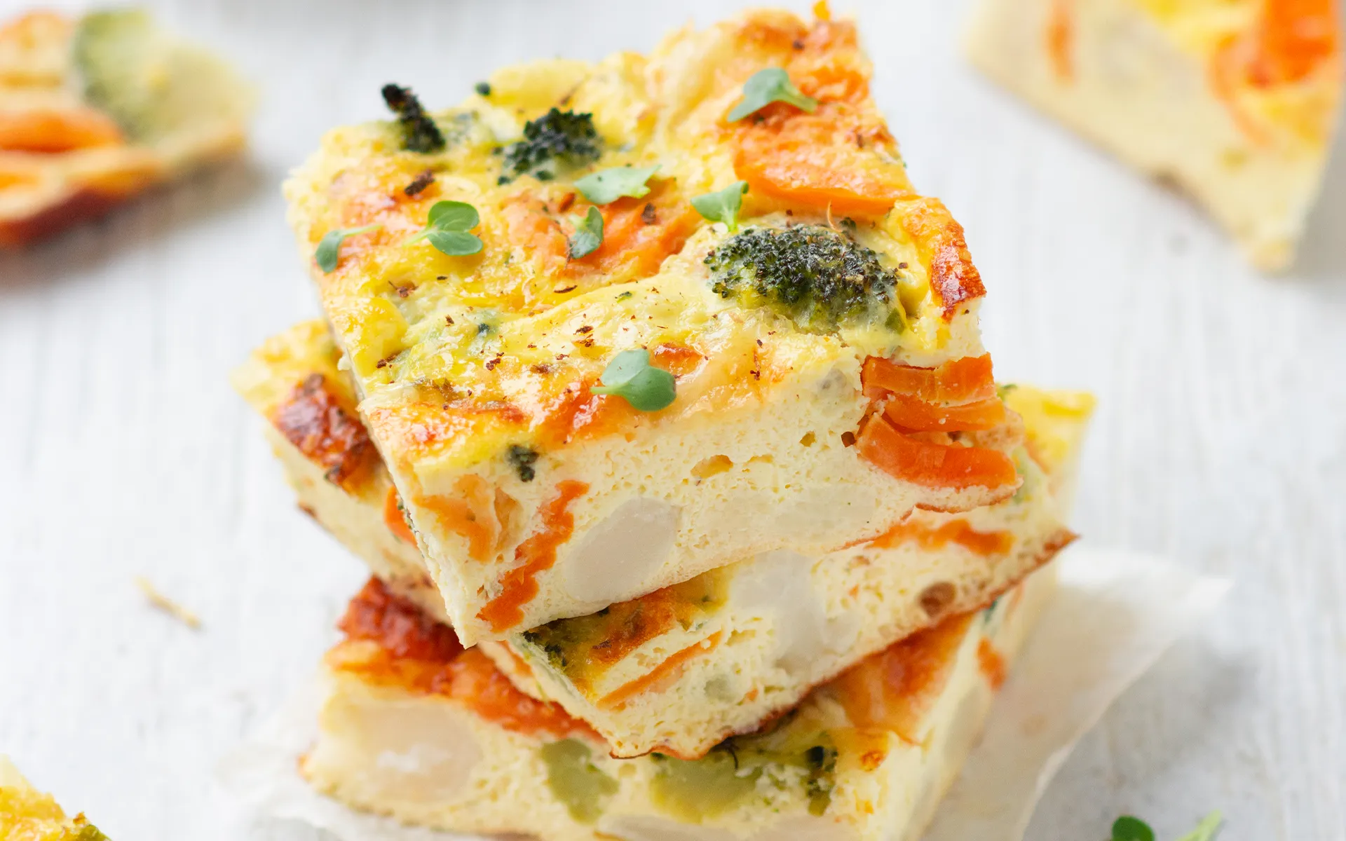 Frittata al forno con Verdure Tricolore Orogel