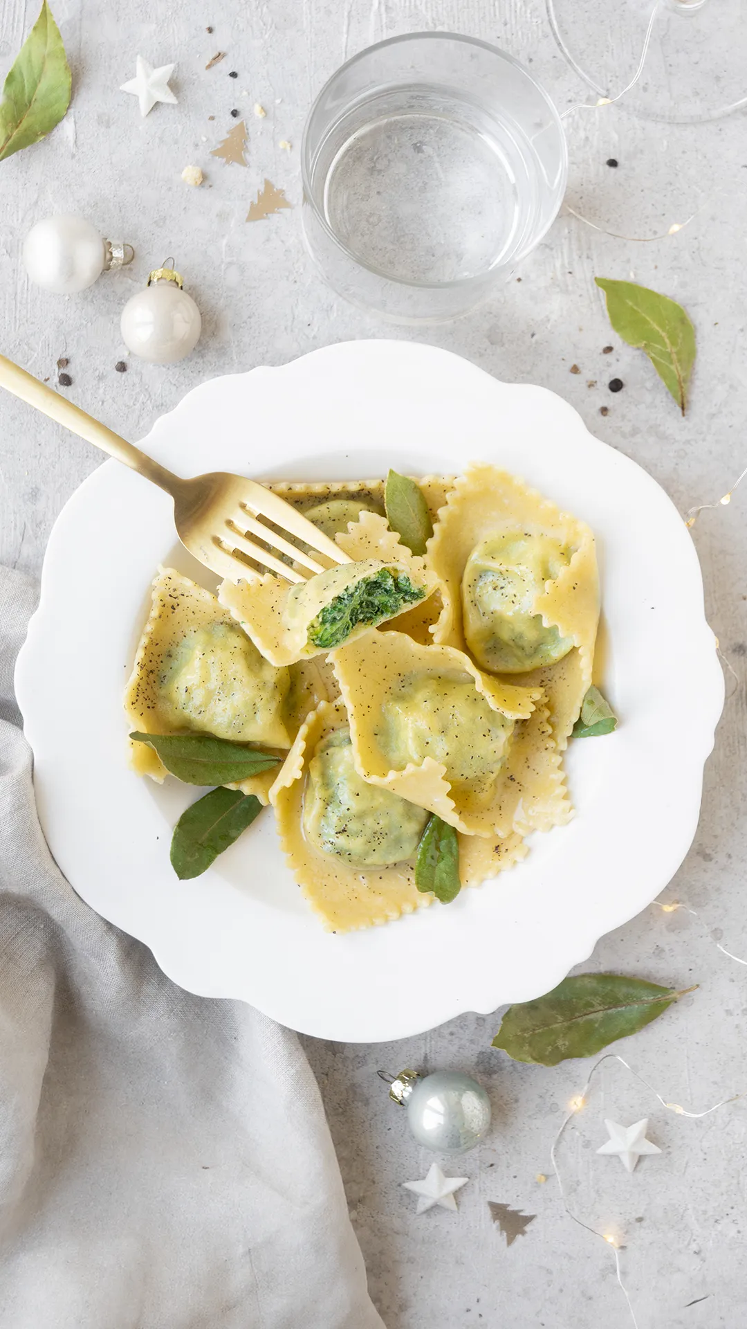 Ravioli spinaci - ricettario Natale