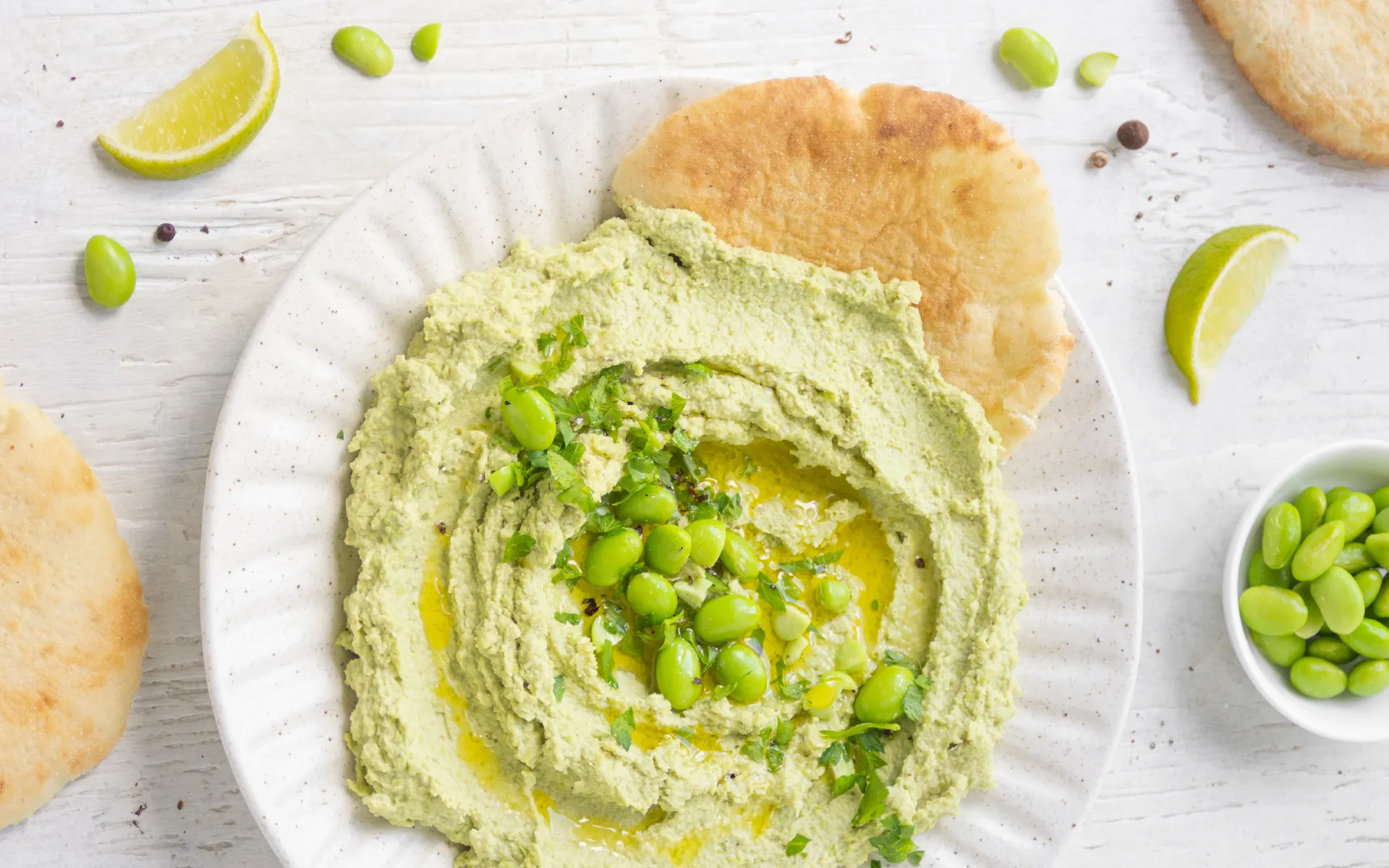 Hummus di soia edamame